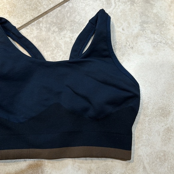 COS Sustainable Navy Seamless Sports Bra XS - Picture 4 of 6